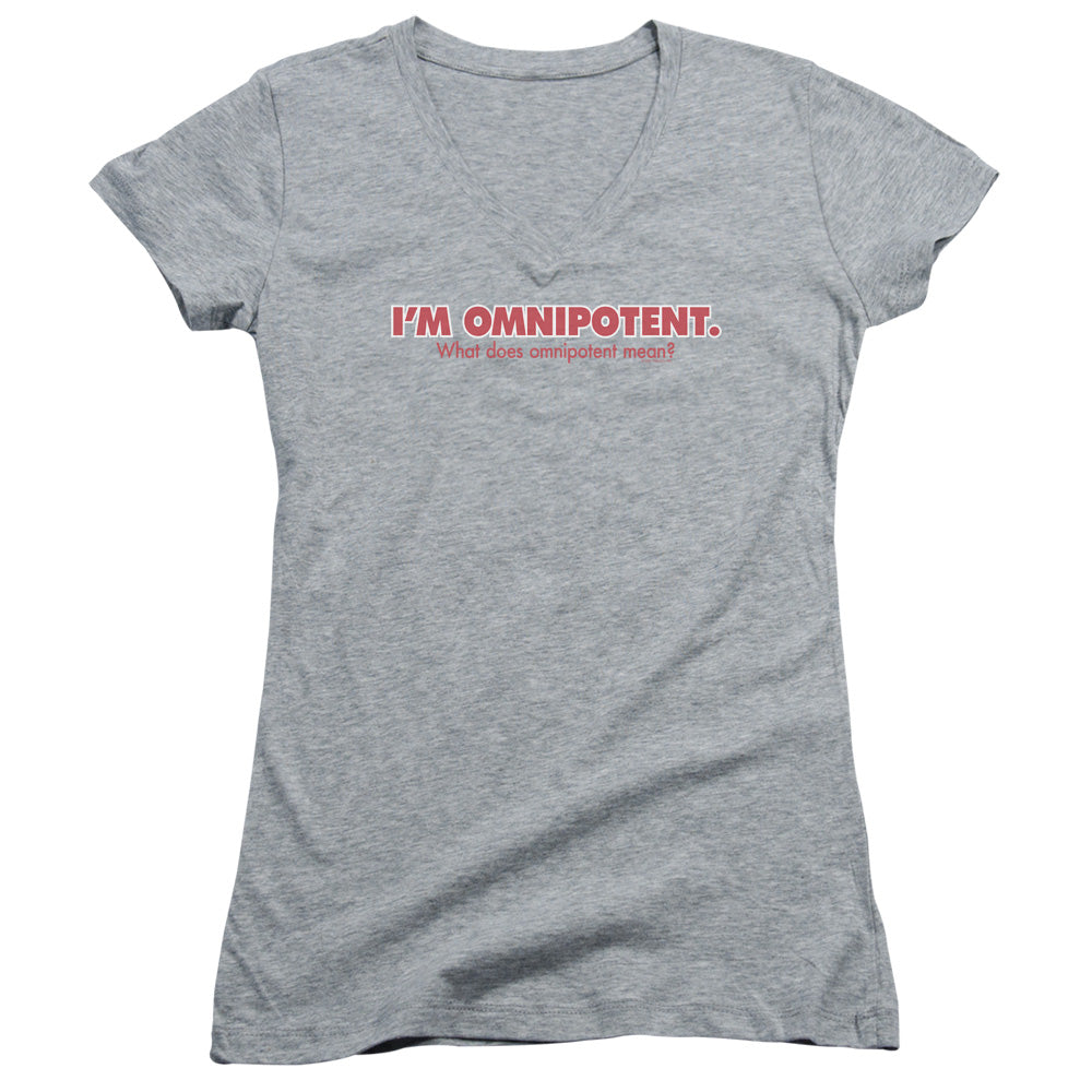 Omnipotent - Junior V-neck - Athletic Heather
