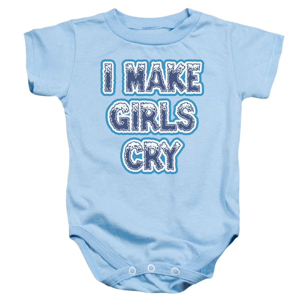I Make Girls Cry - Infant Snapsuit - Light Blue