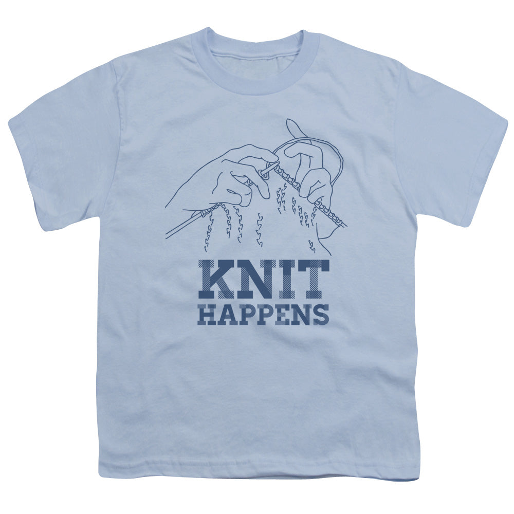 KNIT HAPPENS - YOUTH 18/1 - LIGHT BLUE T-Shirt