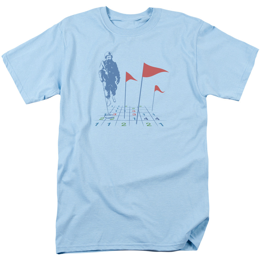 Mine Sweeper - Short Sleeve Adult 18 - 1 - Light Blue T-shirt