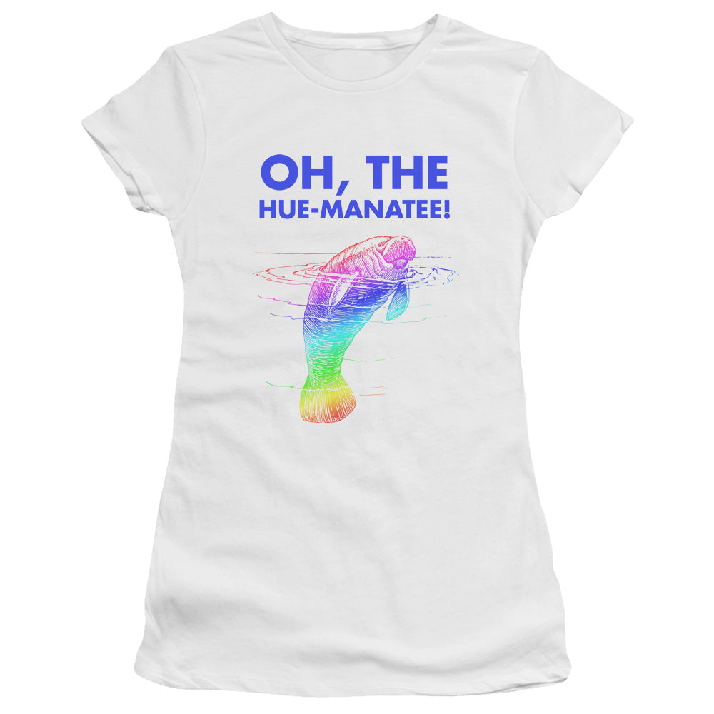 Humanatee - Short Sleeve Junior Sheer - White T-shirt