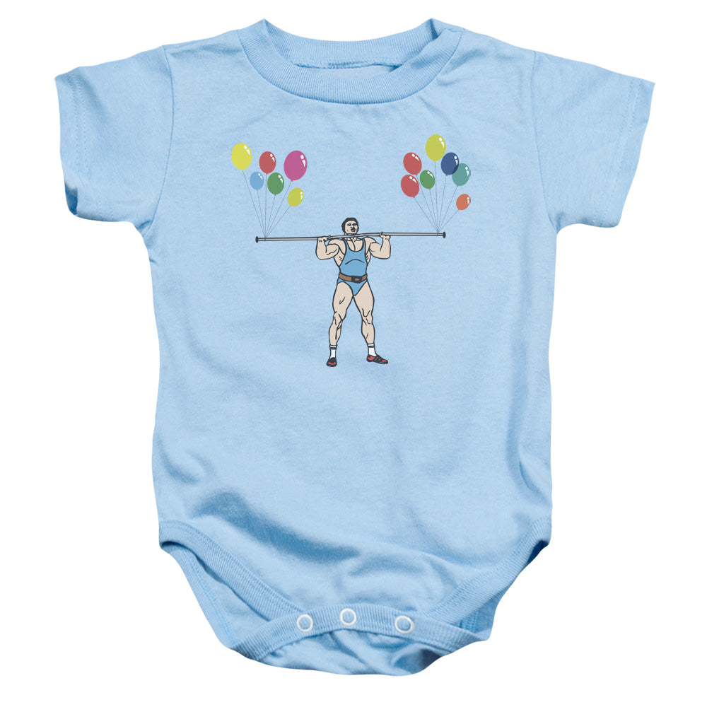 Heavy Lifter - Infant Snapsuit - Light Blue