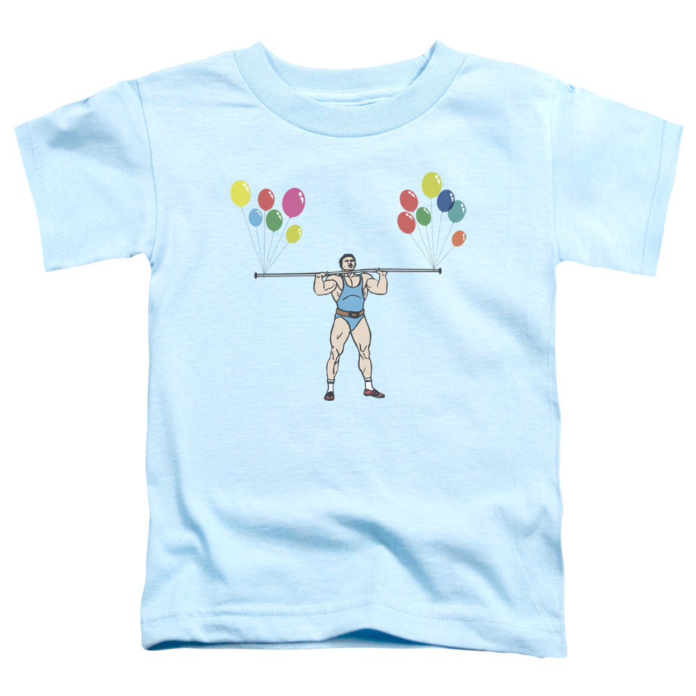 Heavy Lifter - Short Sleeve Toddler Tee - Light Blue T-shirt