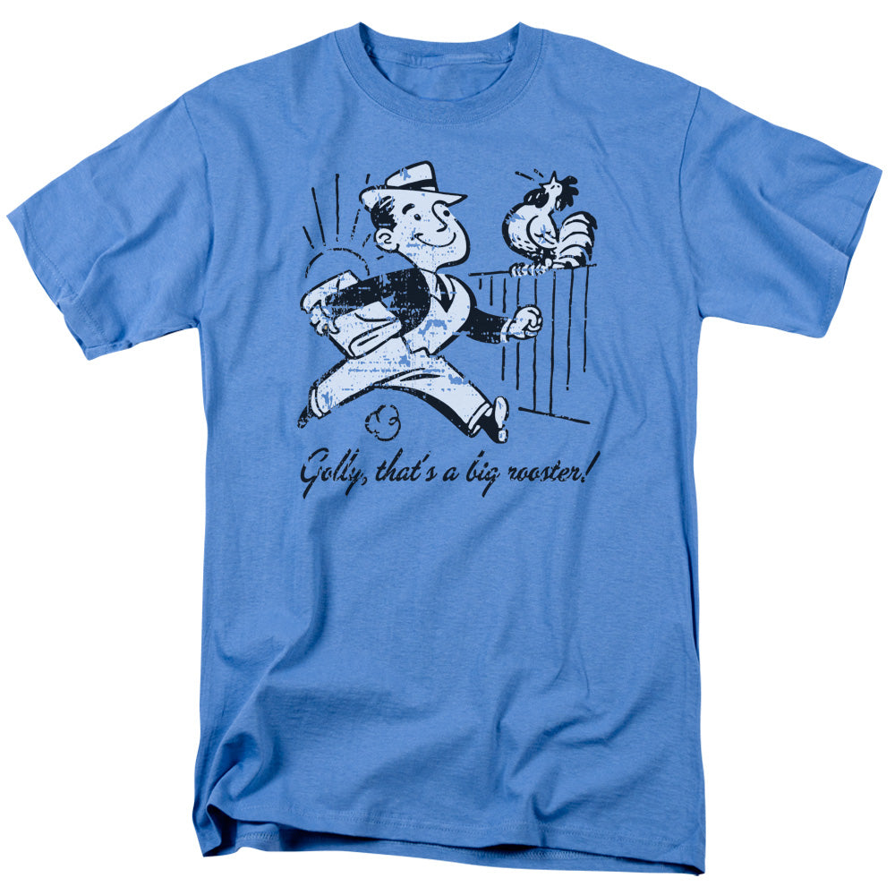 Golly Big Rooster - Short Sleeve Adult 18 - 1 - Carolina Blue T-shirt