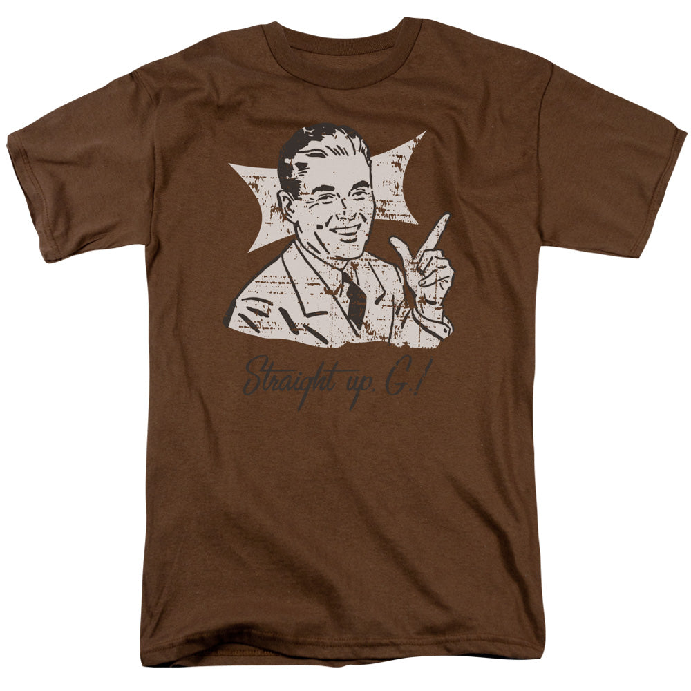 Straight Up G - Short Sleeve Adult 18 - 1 - Coffee T-shirt