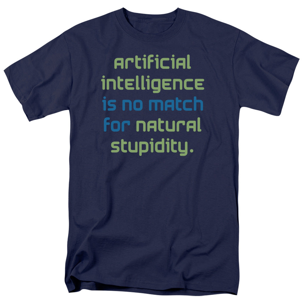 Artifical Intelligence - Short Sleeve Adult 18 - 1 - Navy T-shirt
