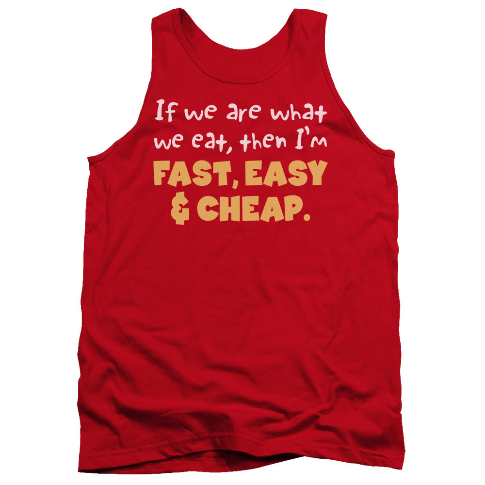 Fast Easy & Cheap - Adult Tank - Red