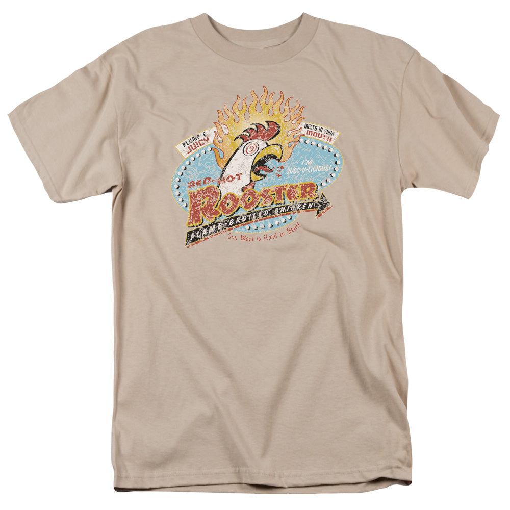 Red Hot Rooster - Short Sleeve Adult 18 - 1 - Sand T-shirt