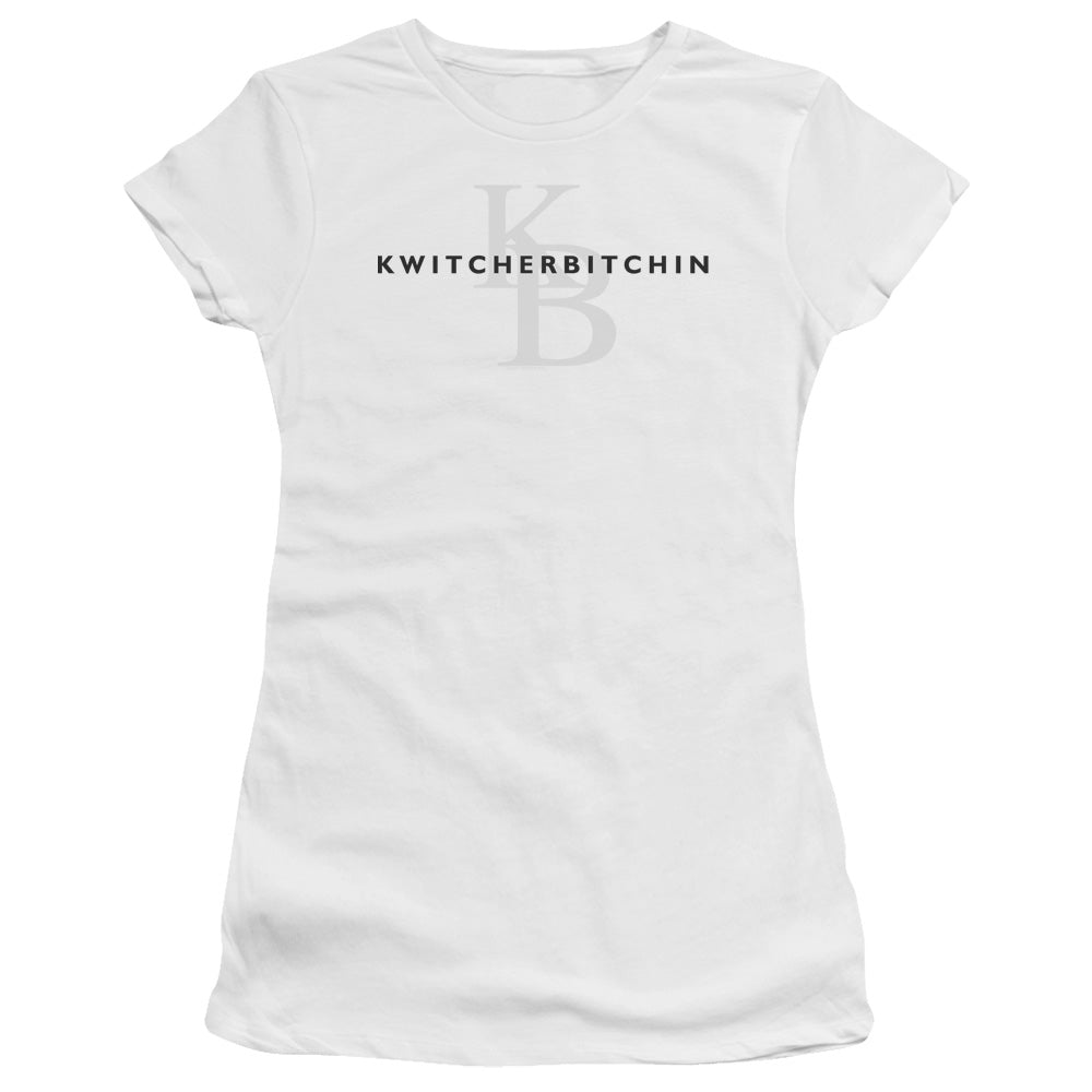 Kwitcherbitchin - Short Sleeve Junior Sheer - White T-shirt