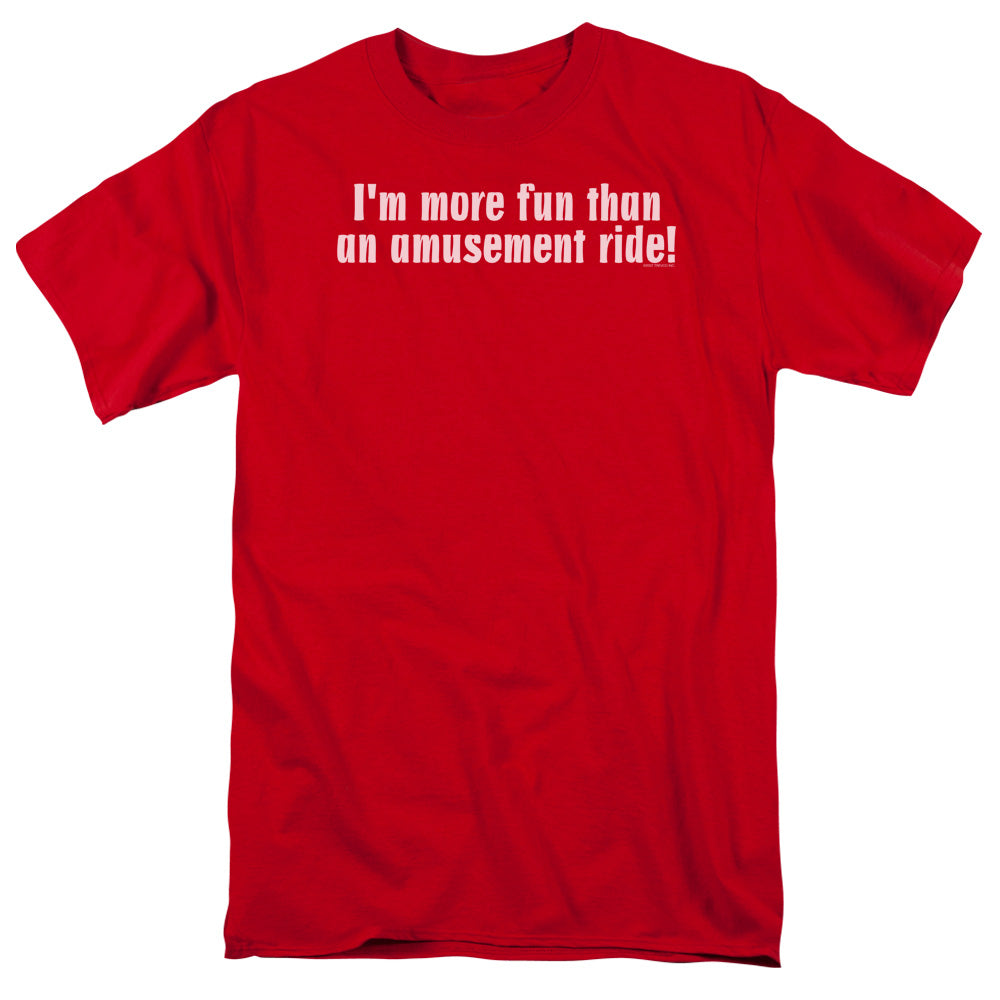 Amusement Ride - Short Sleeve Adult 18 - 1 - Red T-shirt