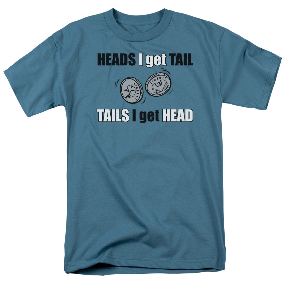 Heads Or Tails - Short Sleeve Adult 18 - 1 - Slate T-shirt