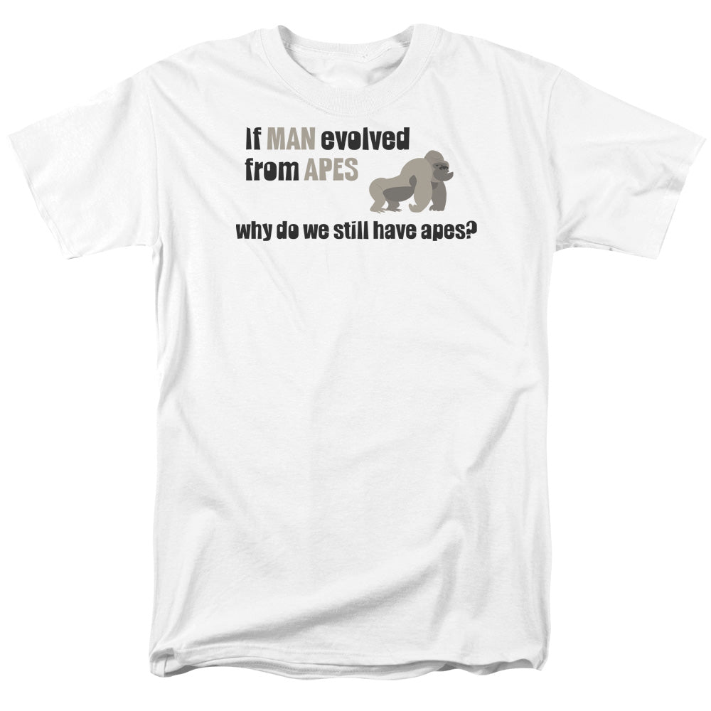 Evolved From Apes - Short Sleeve Adult 18 - 1 - White T-shirt