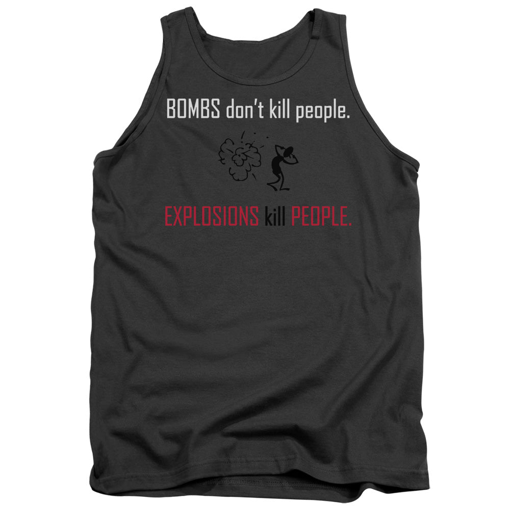 Explosions Kill People - Adult Tank - Charcoal