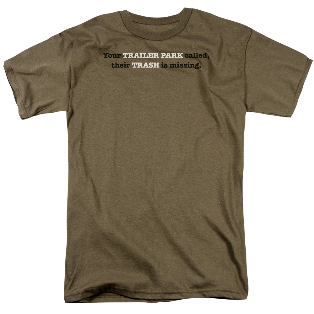 Trailer Park Called - Short Sleeve Adult 18 - 1 - Safari Green T-shirt