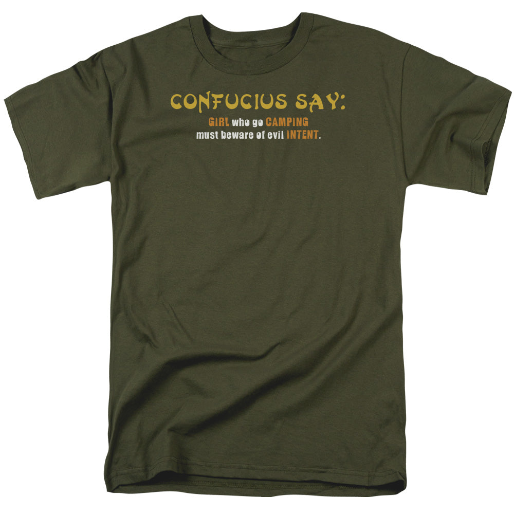 Confucius - Short Sleeve Adult 18 - 1 - Military Green T-shirt