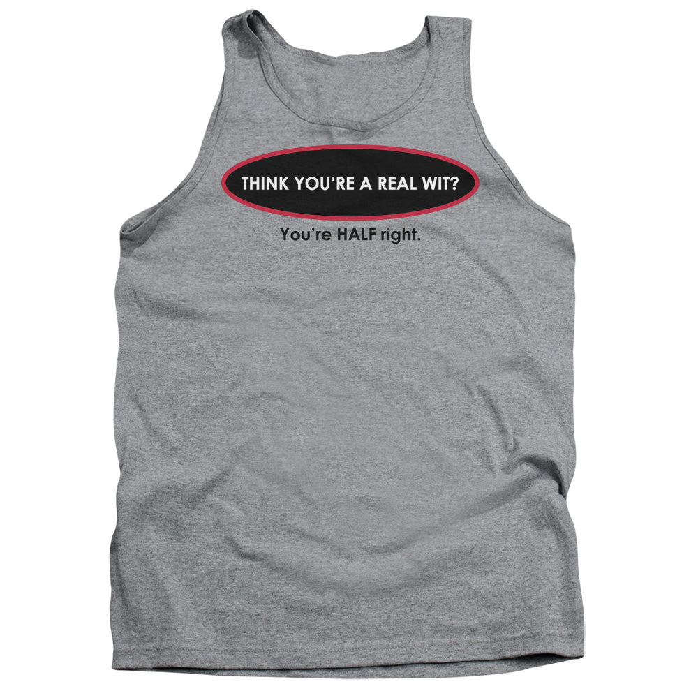 Real Wit - Adult Tank - Athletic Heather