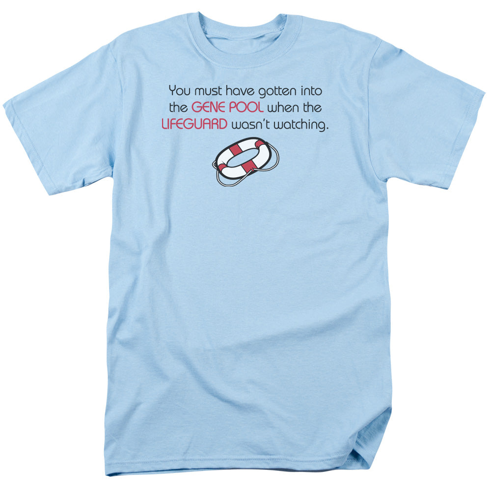 Gene Pool No Lifeguard - Short Sleeve Adult 18 - 1 - Light Blue T-shirt