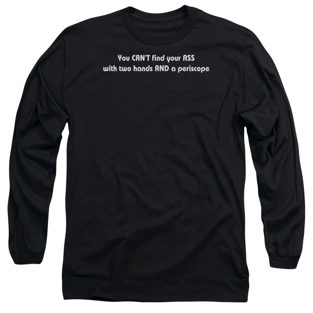 Two Hands And Periscope - Long Sleeve Adult 18 - 1 - Black T-shirt