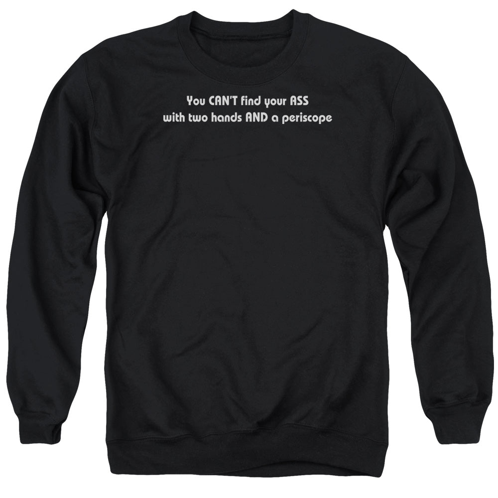 Two Hands And Periscope - Adult Crewneck Sweatshirt - Black