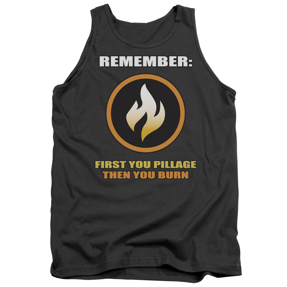 First You Pillage - Adult Tank - Charcoal