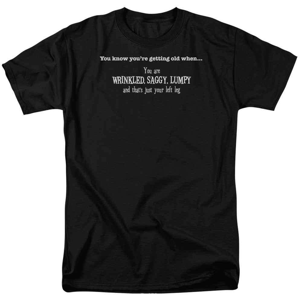 Getting Old Wrinkled - Short Sleeve Adult 18 - 1 - Black T-shirt