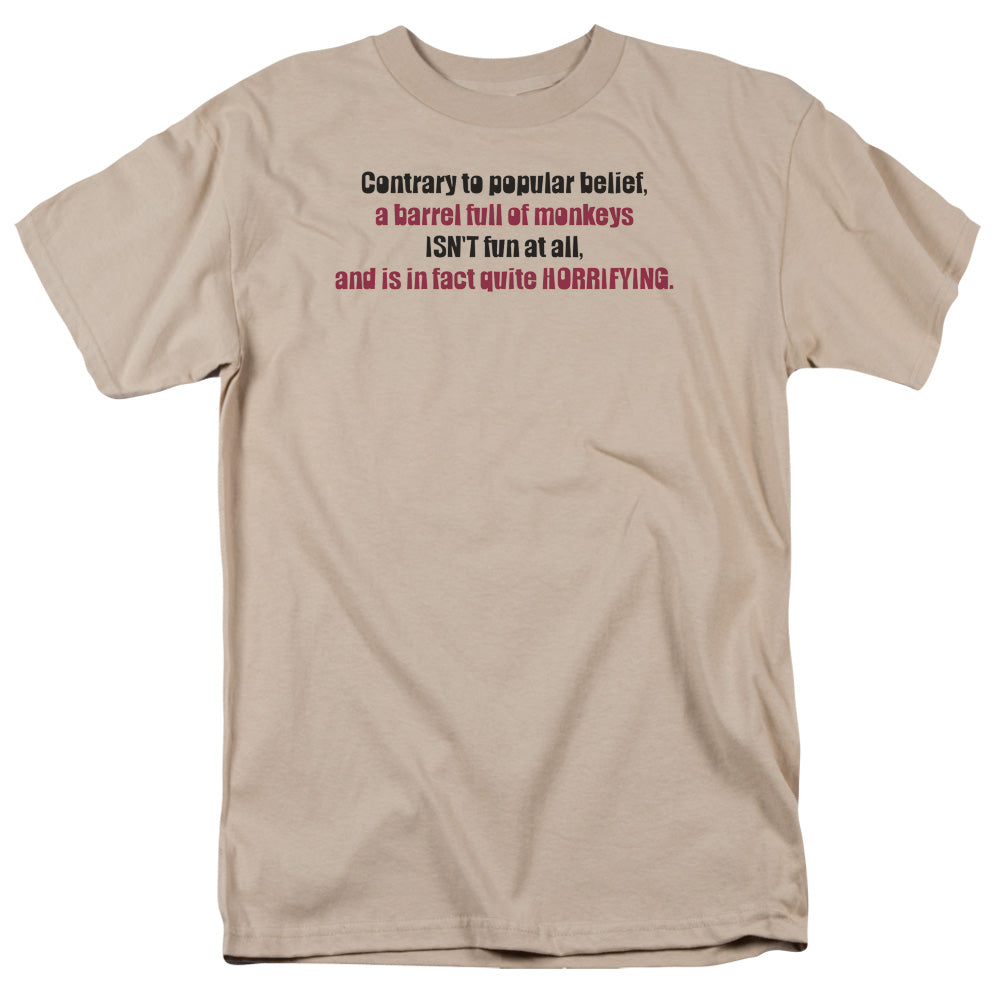 Barrel Full Of Monkeys - Short Sleeve Adult 18 - 1 - Sand T-shirt