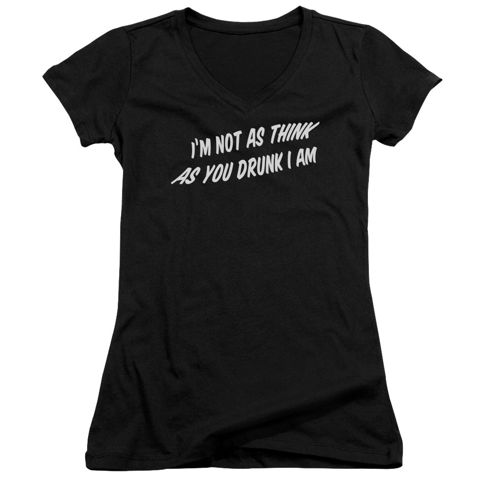 Think As You Drunk - Junior V-neck - Black