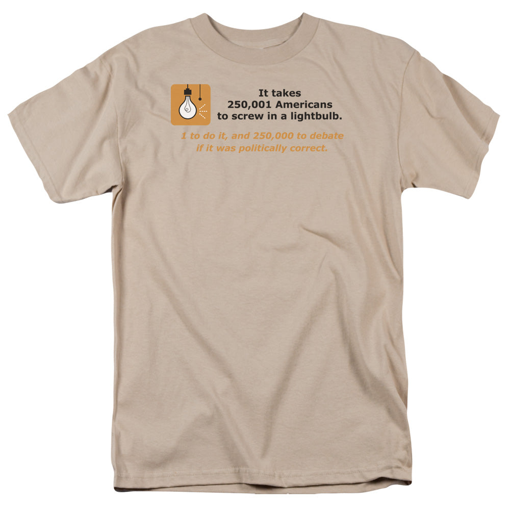 American Lightbulb - Short Sleeve Adult 18 - 1 - Sand T-shirt