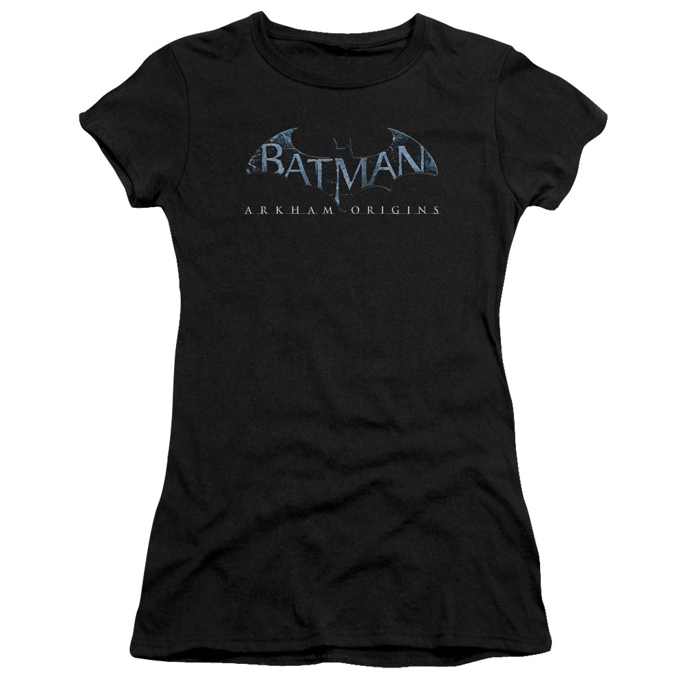 Batman Arkham Origins - Logo - Short Sleeve Junior Sheer - Black T-shirt
