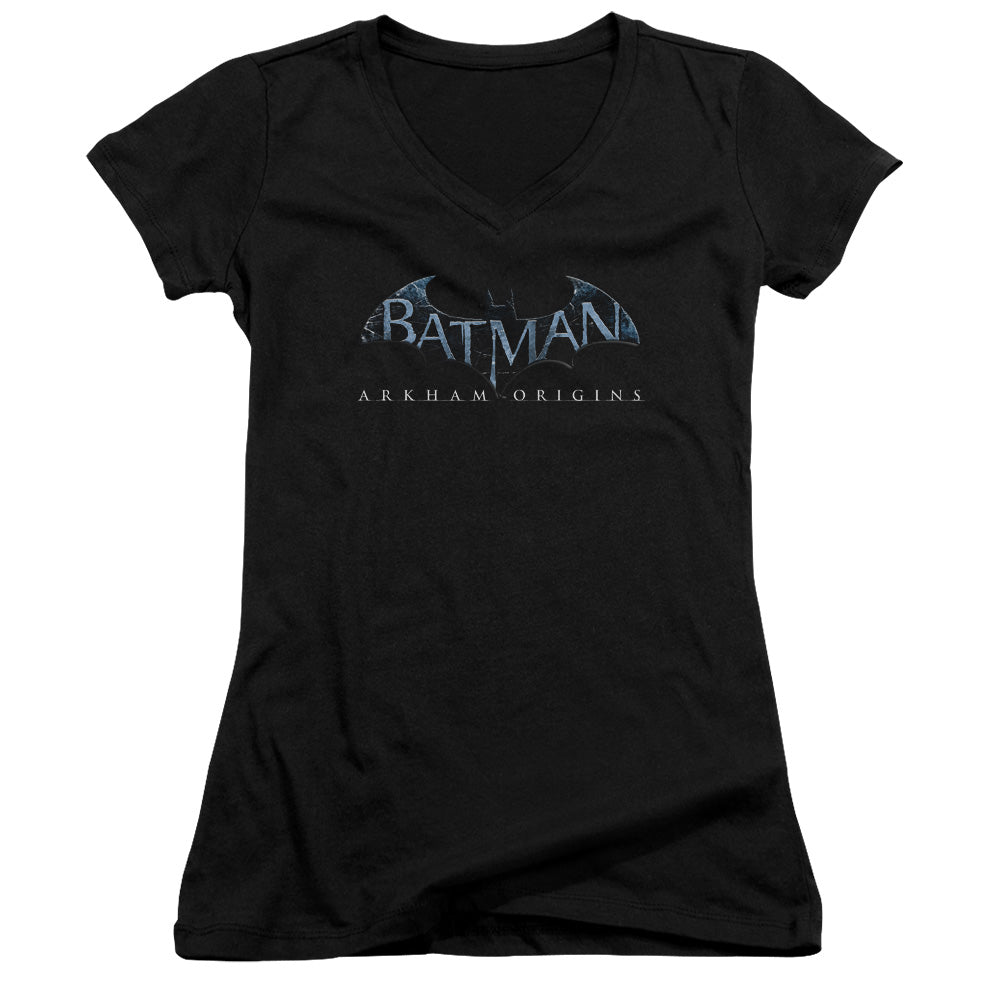 Batman Arkham Origins - Logo - Junior V-neck - Black