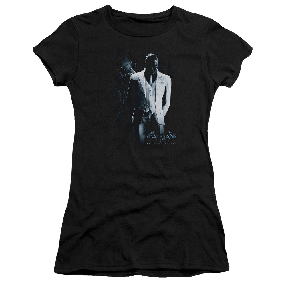 Batman Arkham Origins - Black Mask - Short Sleeve Junior Sheer - Black T-shirt