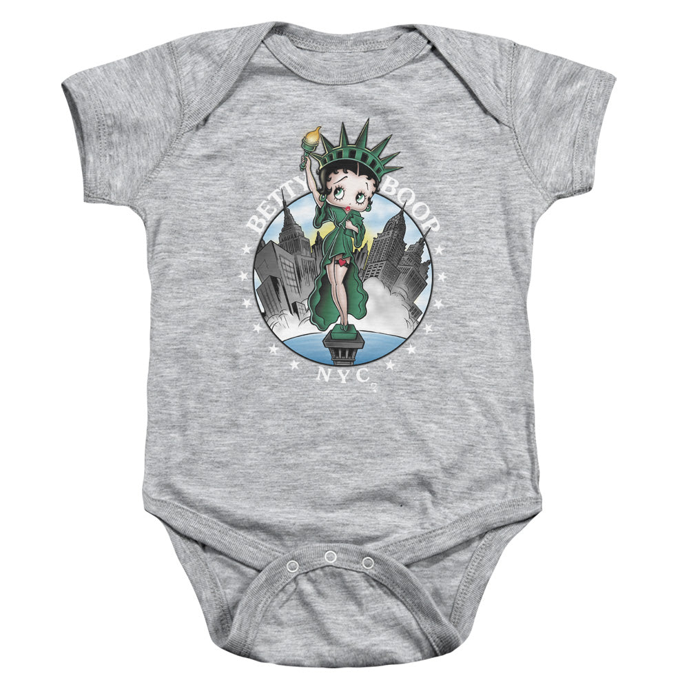 Betty Boop - Nyc-infant Snapsuit - Athletic Heather