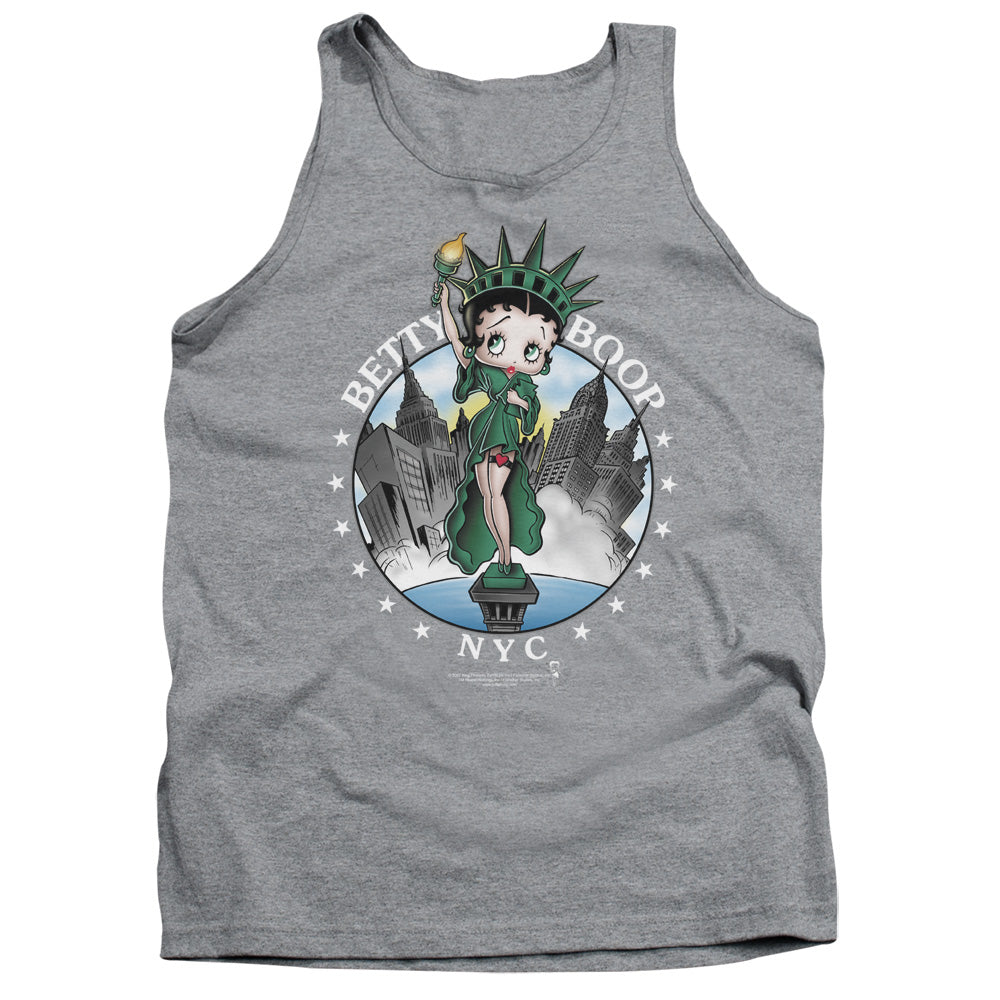Betty Boop - Nyc - Adult Tank - Athletic Heather
