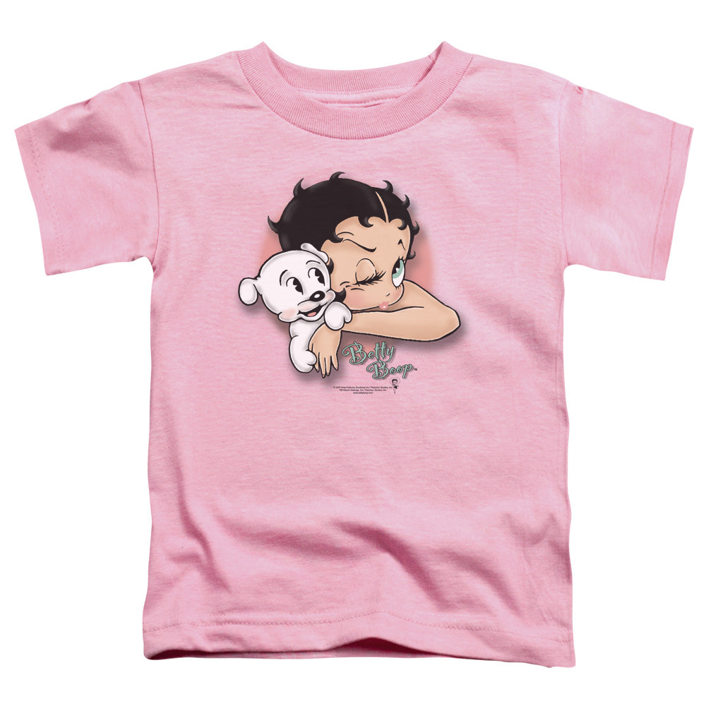 Betty Boop - Wink Wink - Short Sleeve Toddler Tee - Pink T-shirt