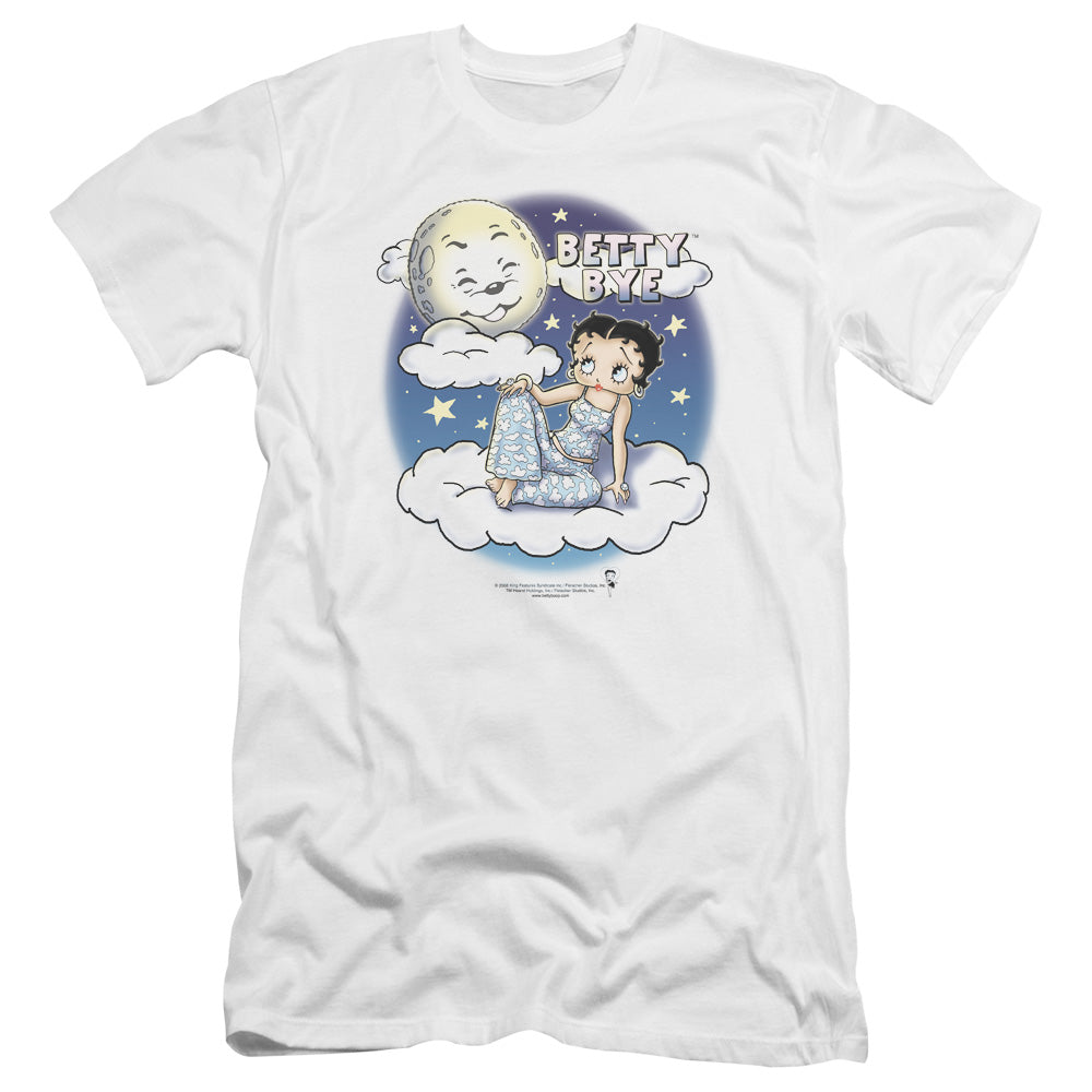 Betty Boop - Betty Bye-premuim Canvas Adult Slim Fit 30/1 - White