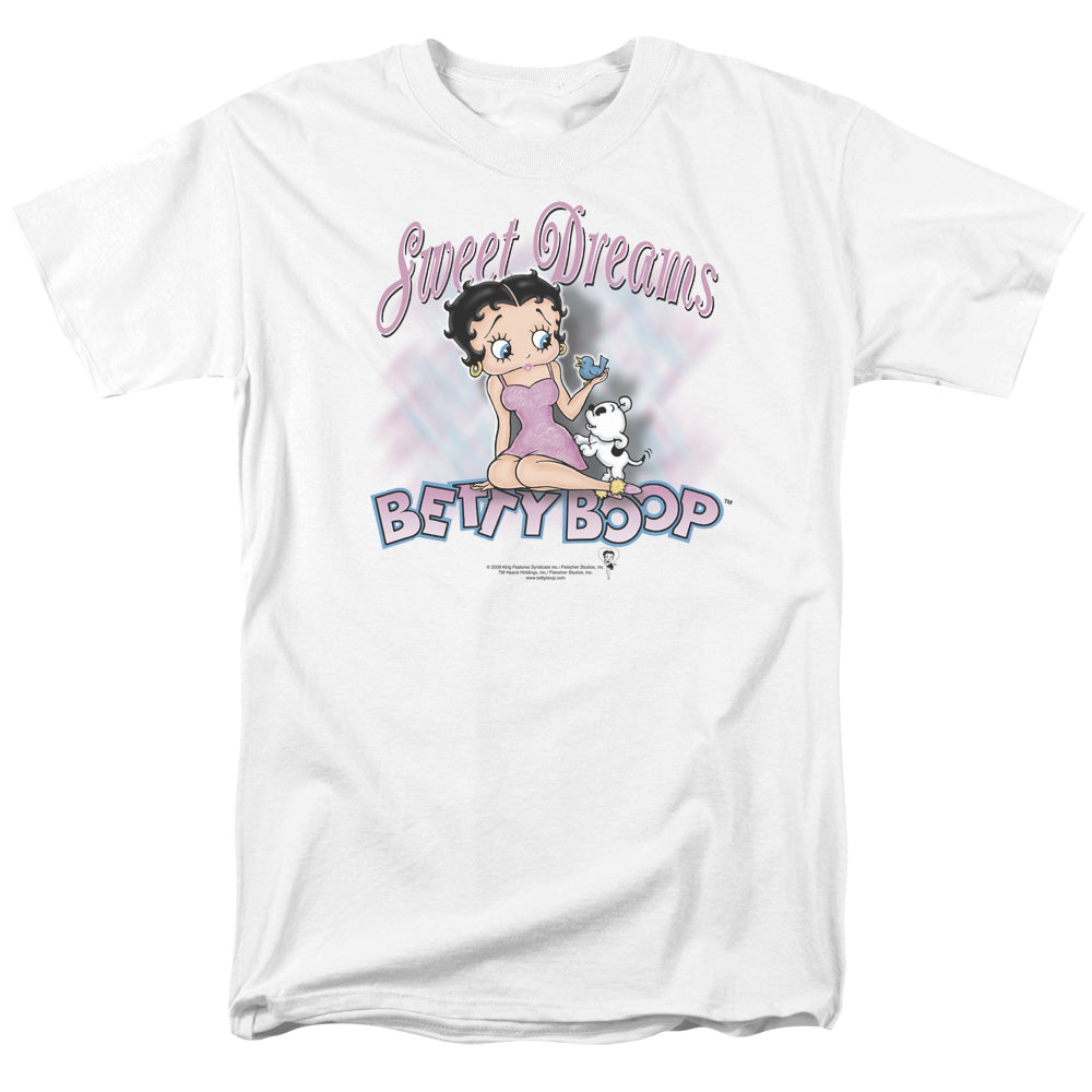 Betty Boop - Sweet Dreams - Short Sleeve Adult 18/1 - White T-shirt