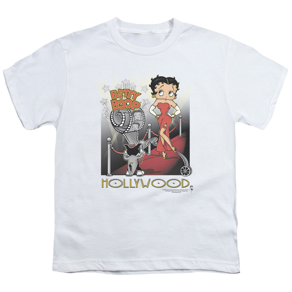Betty Boop - Hollywood - Short Sleeve Youth 18/1 - White T-shirt