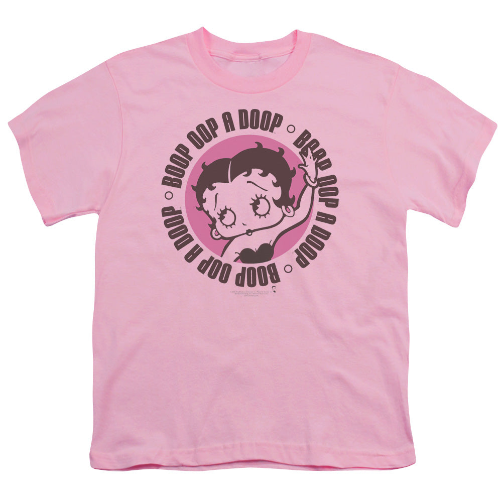 Betty Boop - Oop A Doop - Short Sleeve Youth 18/1 - Pink T-shirt
