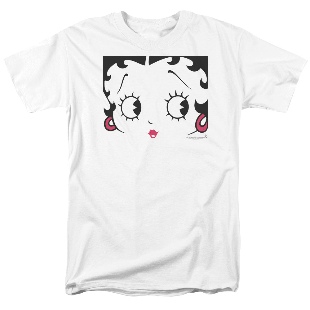 Betty Boop - Close Up - Short Sleeve Adult 18/1 - White T-shirt