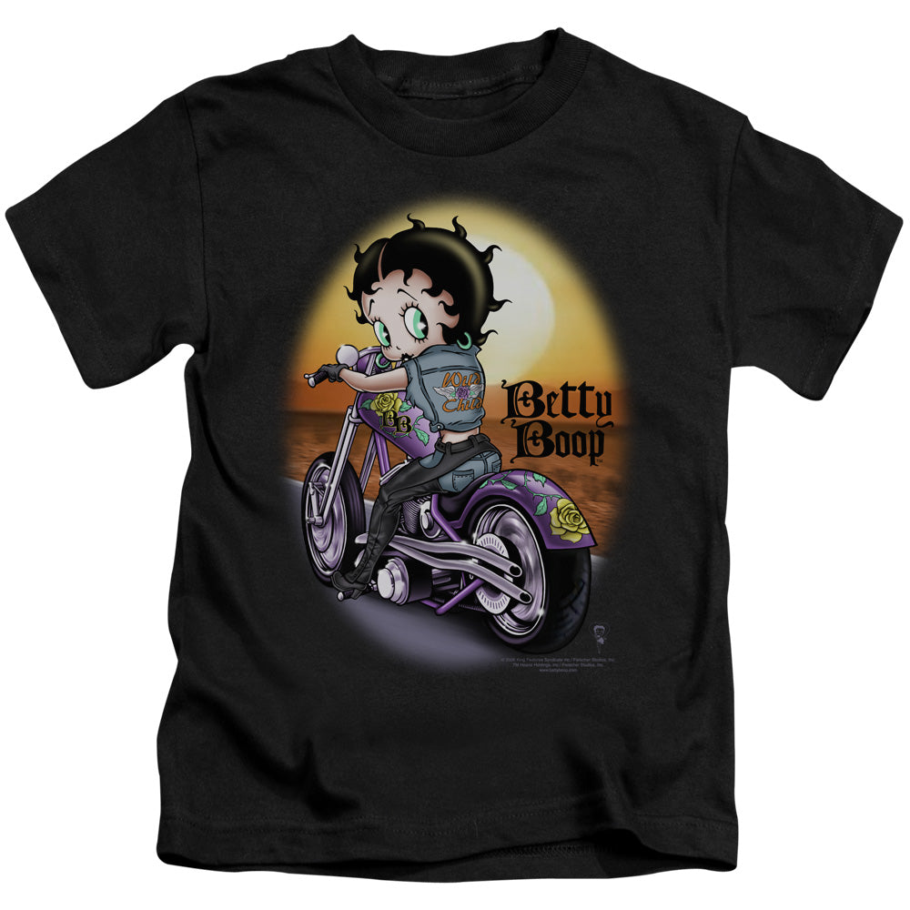 BETTY BOOP WILD BIKER - S/S JUVENILE 18/1 - BLACK - T-Shirt