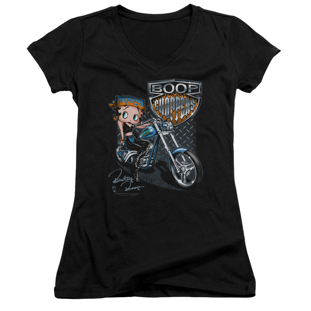 Betty Boop - Choppers - Junior V-neck - Black