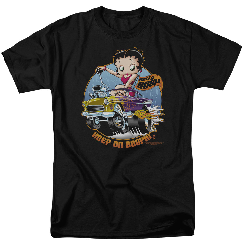 Betty Boop - Keep On Boopin - Short Sleeve Adult 18/1 - Black T-shirt