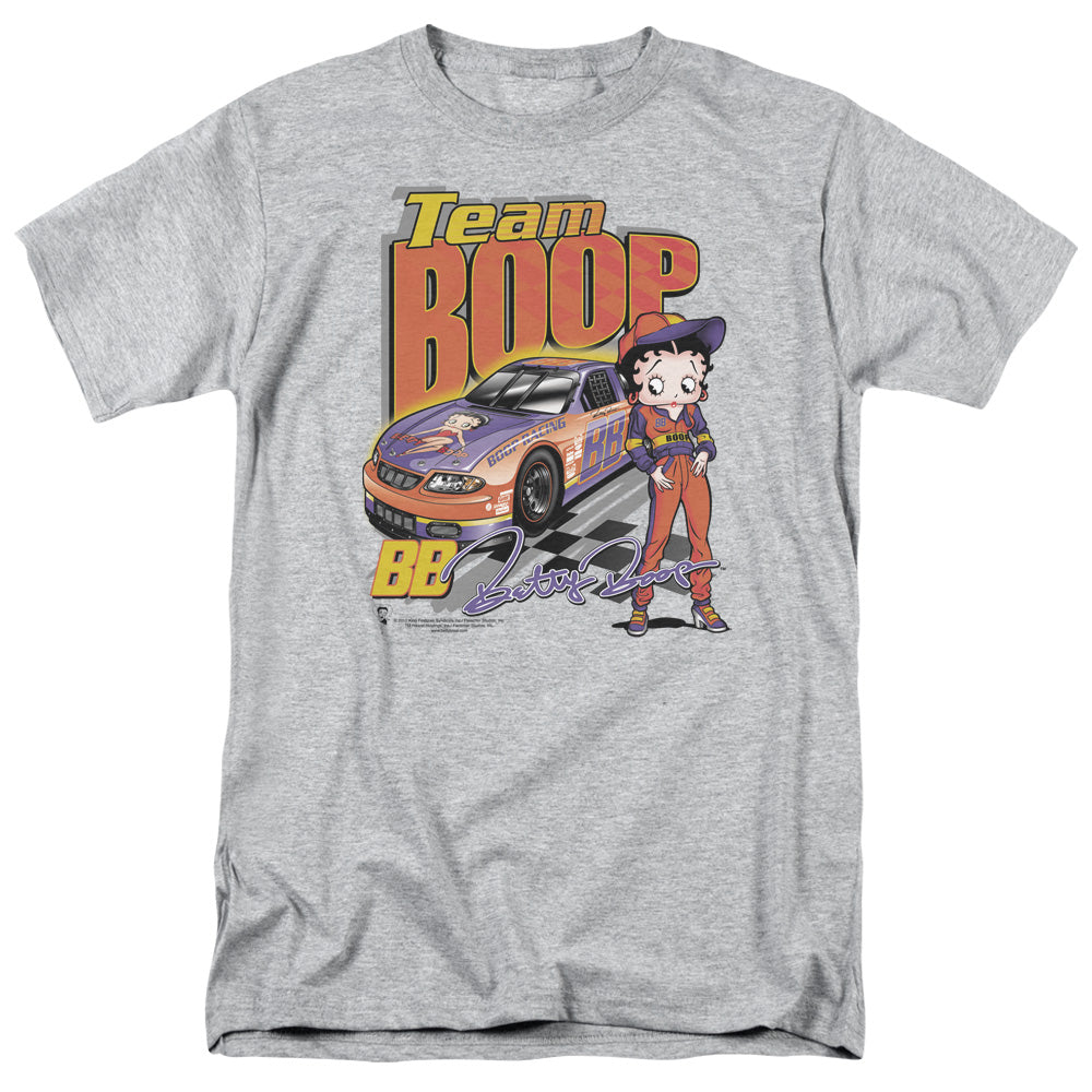 Betty Boop - Team Boop - Short Sleeve Adult 18/1 - Athletic Heather T-shirt