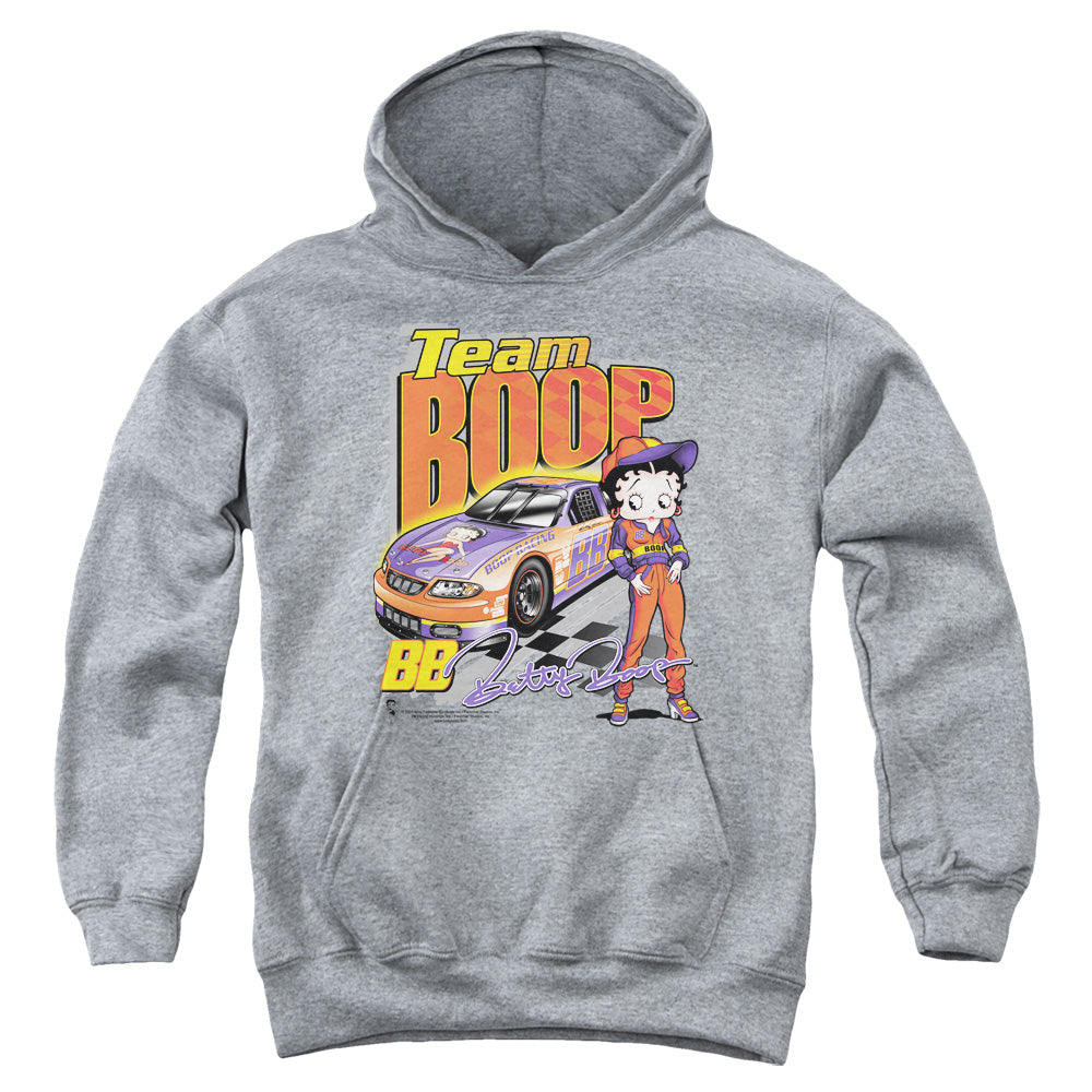 Betty Boop - Team Boop - Youth Pull-over Hoodie - Heather