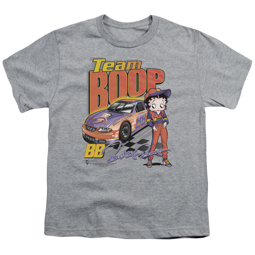 Betty Boop - Team Boop - Short Sleeve Youth 18/1 - Athletic Heather T-shirt