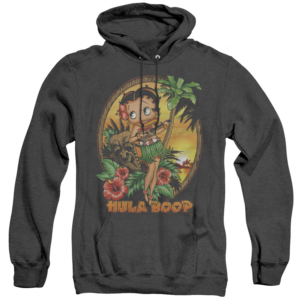 Betty Boop - Hula Boop Ii - Adult Heather Hoodie - Black