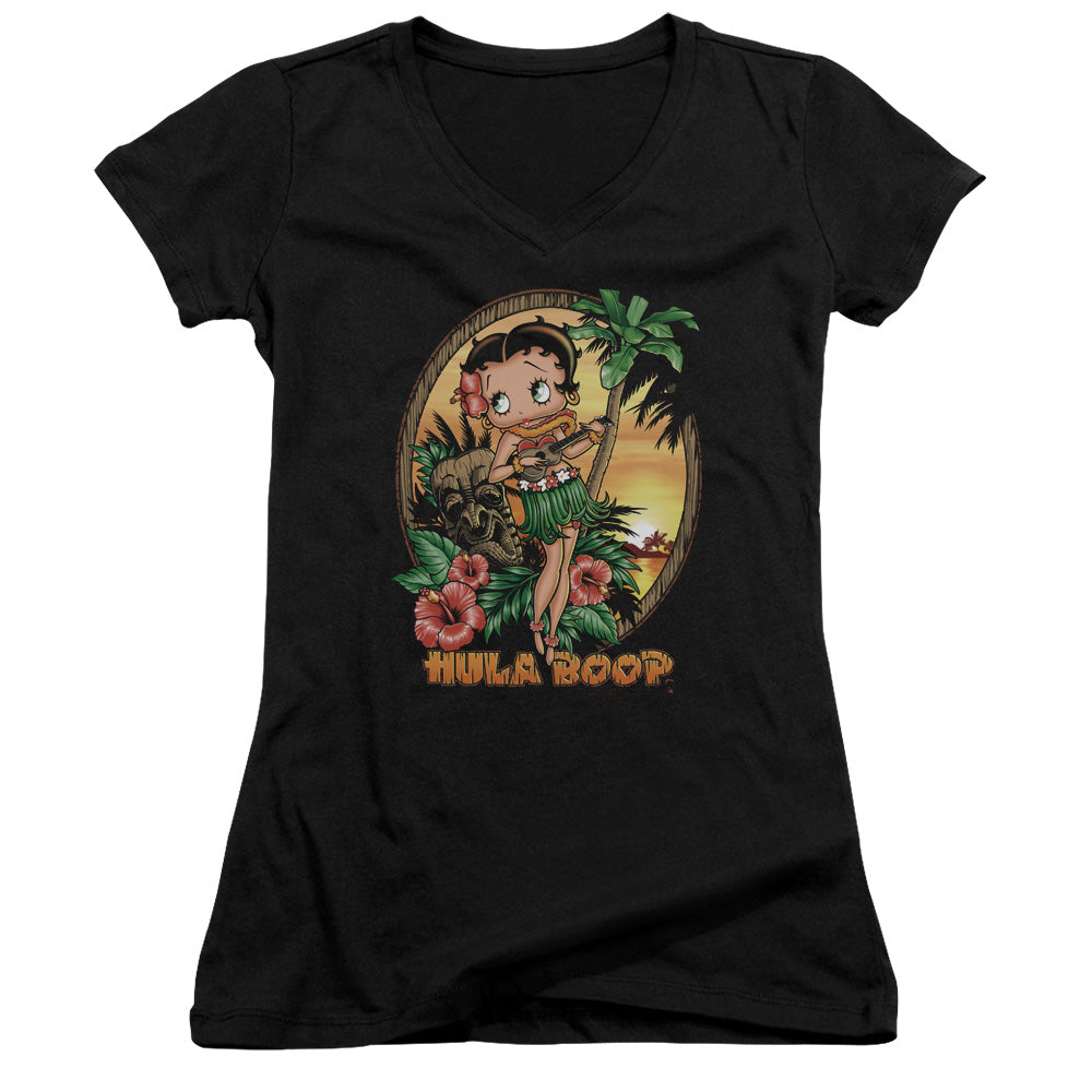 Betty Boop - Hula Boop Ii - Junior V-neck - Black