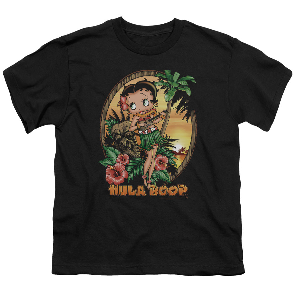 Betty Boop - Hula Boop Ii - Short Sleeve Youth 18/1 - Black T-shirt