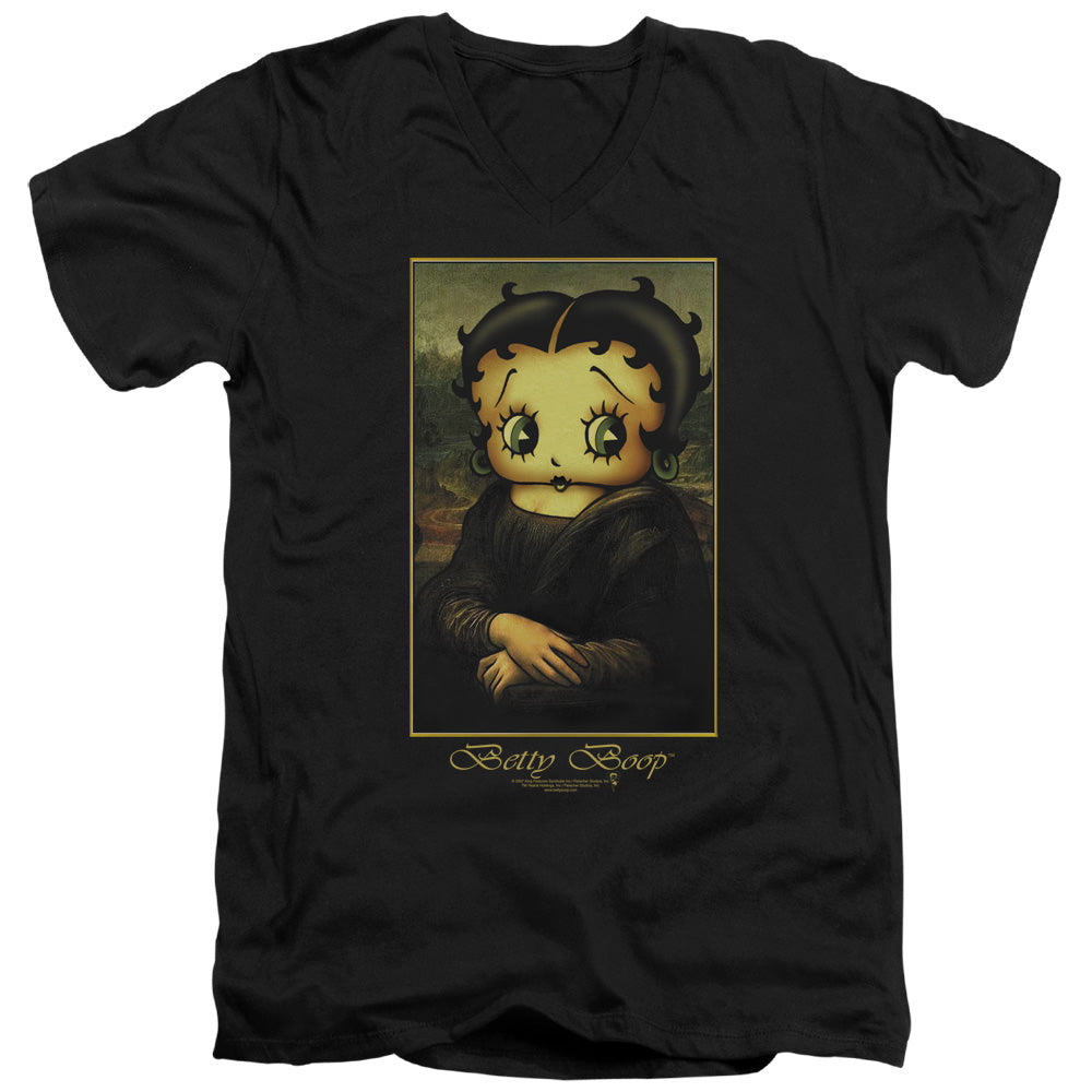 Betty Boop - Boopalisa - Short Sleeve Adult V-neck - Black T-shirt