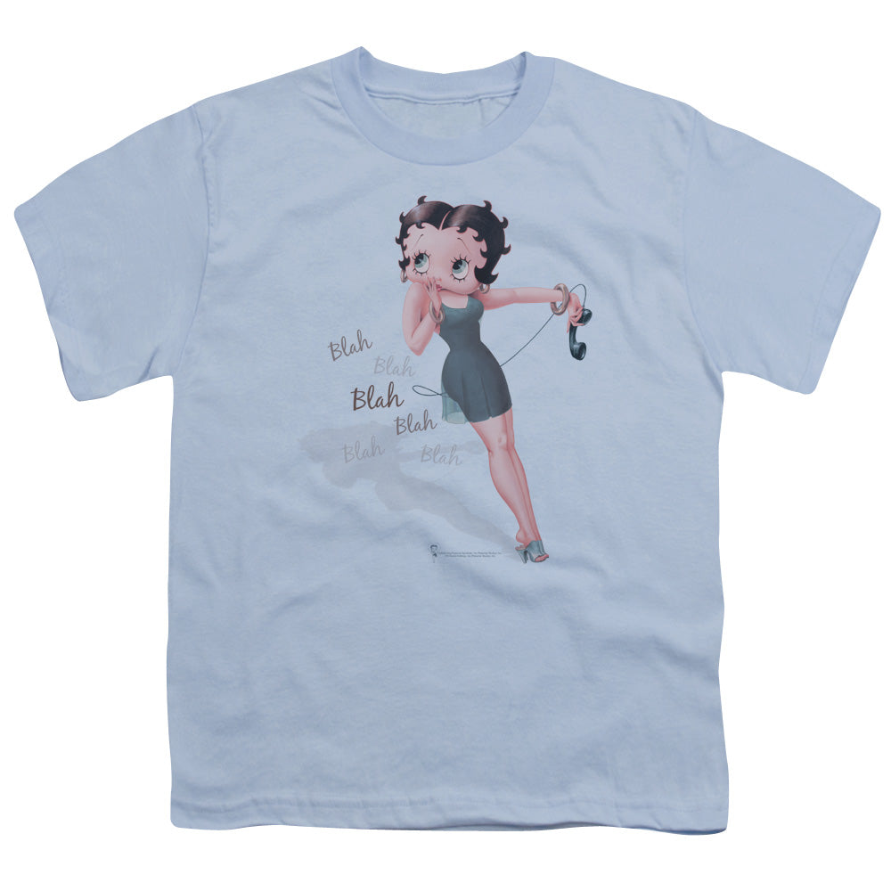 BETTY BOOP BLAH BLAH BLAH - S/S YOUTH 18/1 - LIGHT BLUE T-Shirt